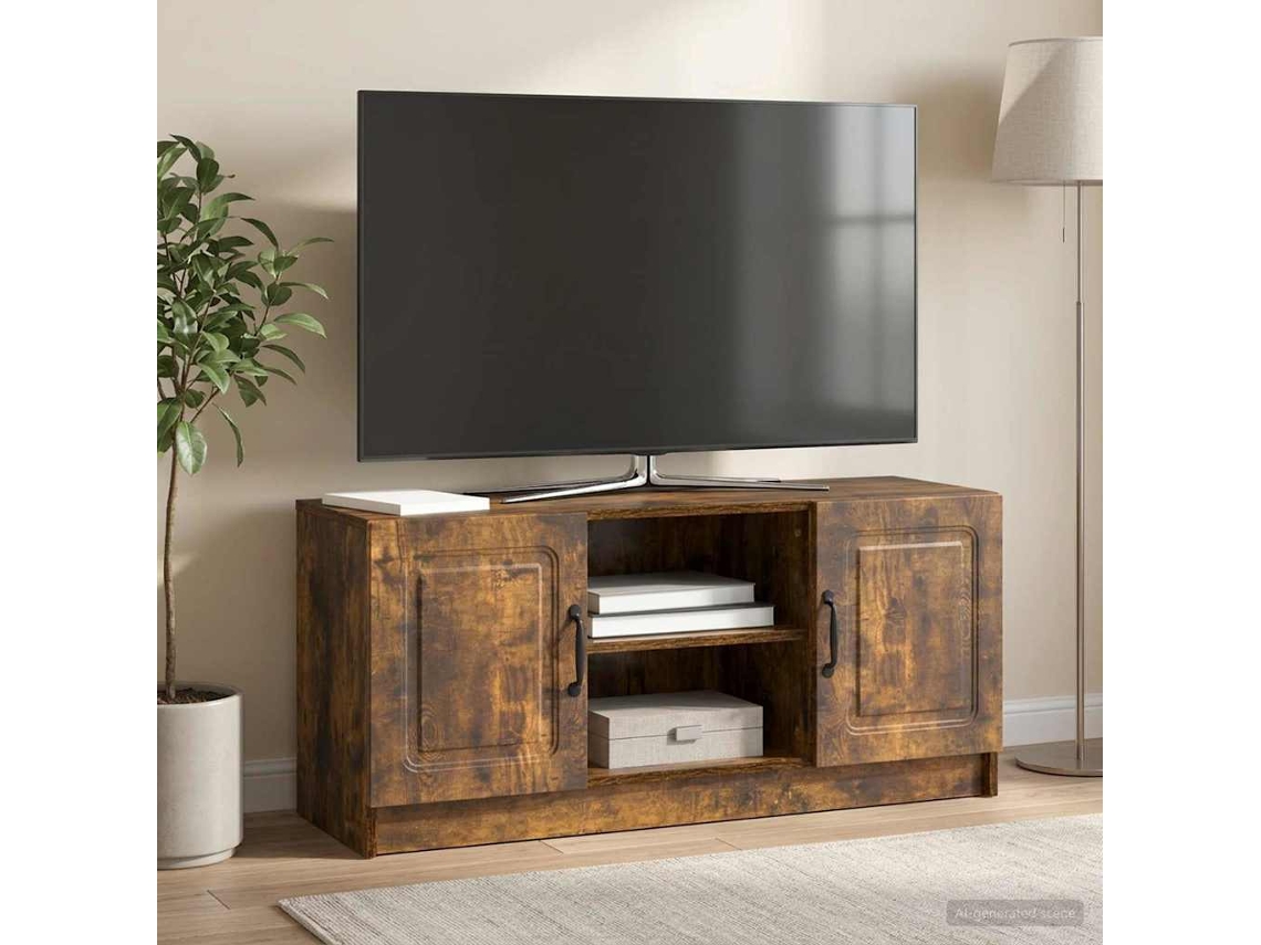 Vidaxl Gabinete Para Tv Carvalho Fumado 102 X 34,5 X 47 Cm
