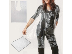 2026 100 Capas Desecháveis para Cabeleireiro 90x120cm Plástico Impermeável para Adultos e Crianças Cortar Cabelo Salão e Casa