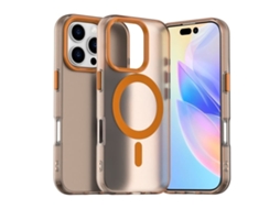 Capa Híbrida Para Iphone 16 Pro - Pc E Tpu Com Magsafe | Candy Design - Laranja