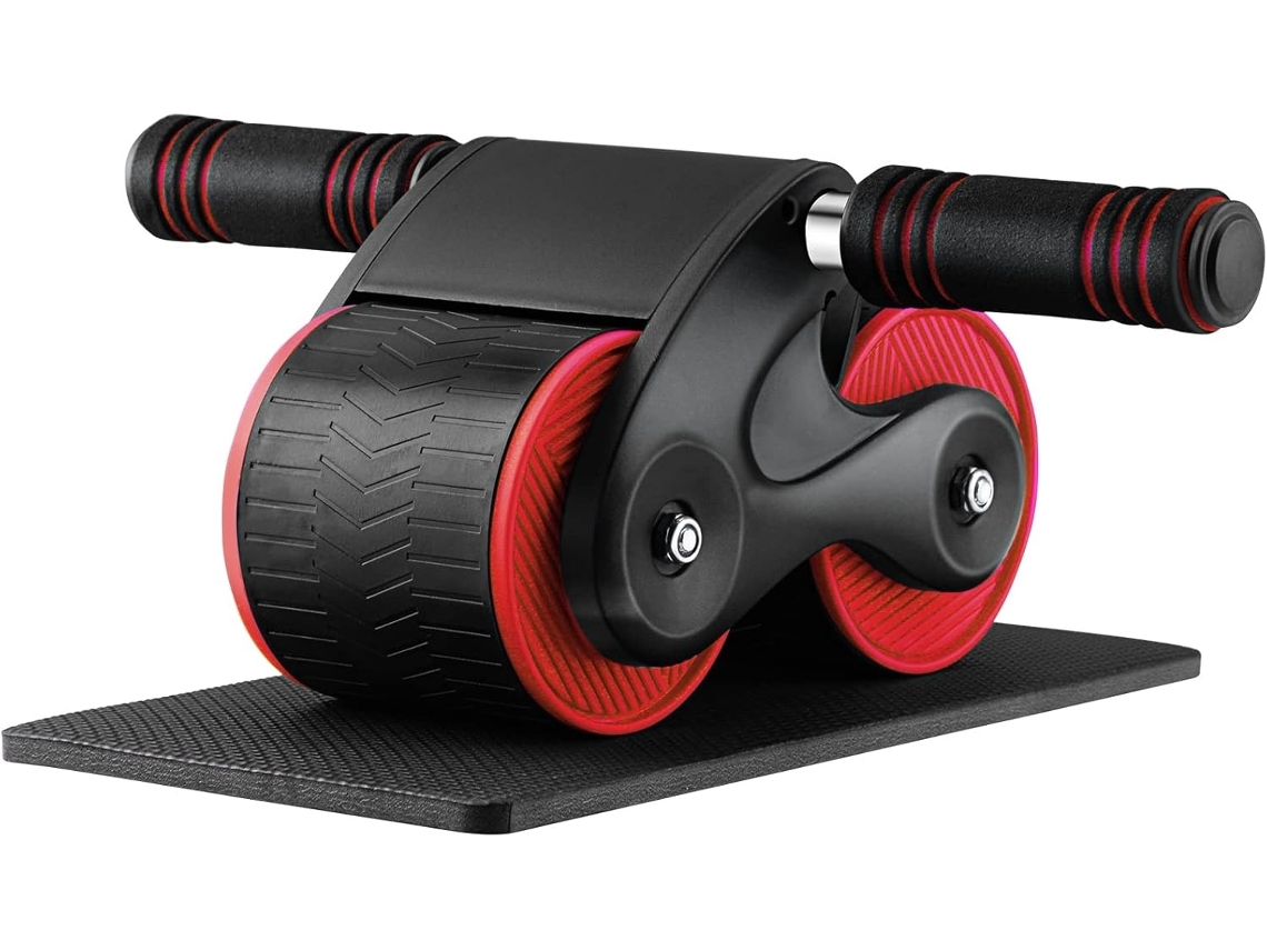Lurelia Roda Abdominal Para Abdominais, Rolo De Roda Para Exercícios Abdominais Em Casa, Azul/vermelho