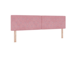 Cabeceira Estofada Moderna Rosa Vidaxl Rosa Madeira (90x40x7cm)