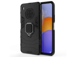 Para Huawei Y9a Pc Capa Protetora Tpu À Prova De Choque Com Suporte De Anel Magnético