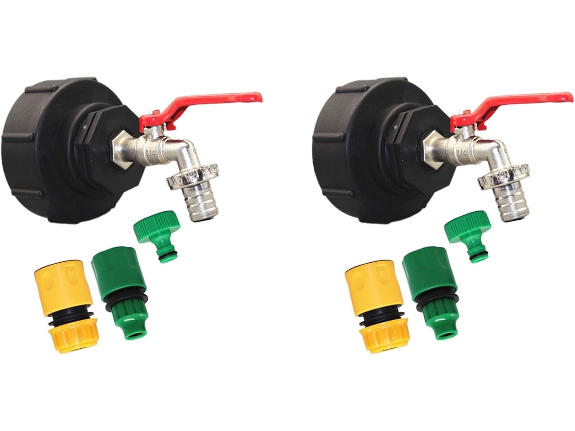 Adaptador SFUSHOS para saída Ibc 2x 3/4 polegadas com encaixe esférico em latão
