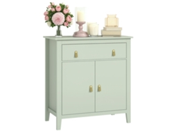 Buffet para Sala BTFORUS, portas, prateleira, 80x40x90cm, verde claro