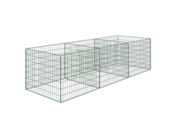Compostor Rápido 1680l 3 Peças 270x90x70cm Aço Intempéries Verde