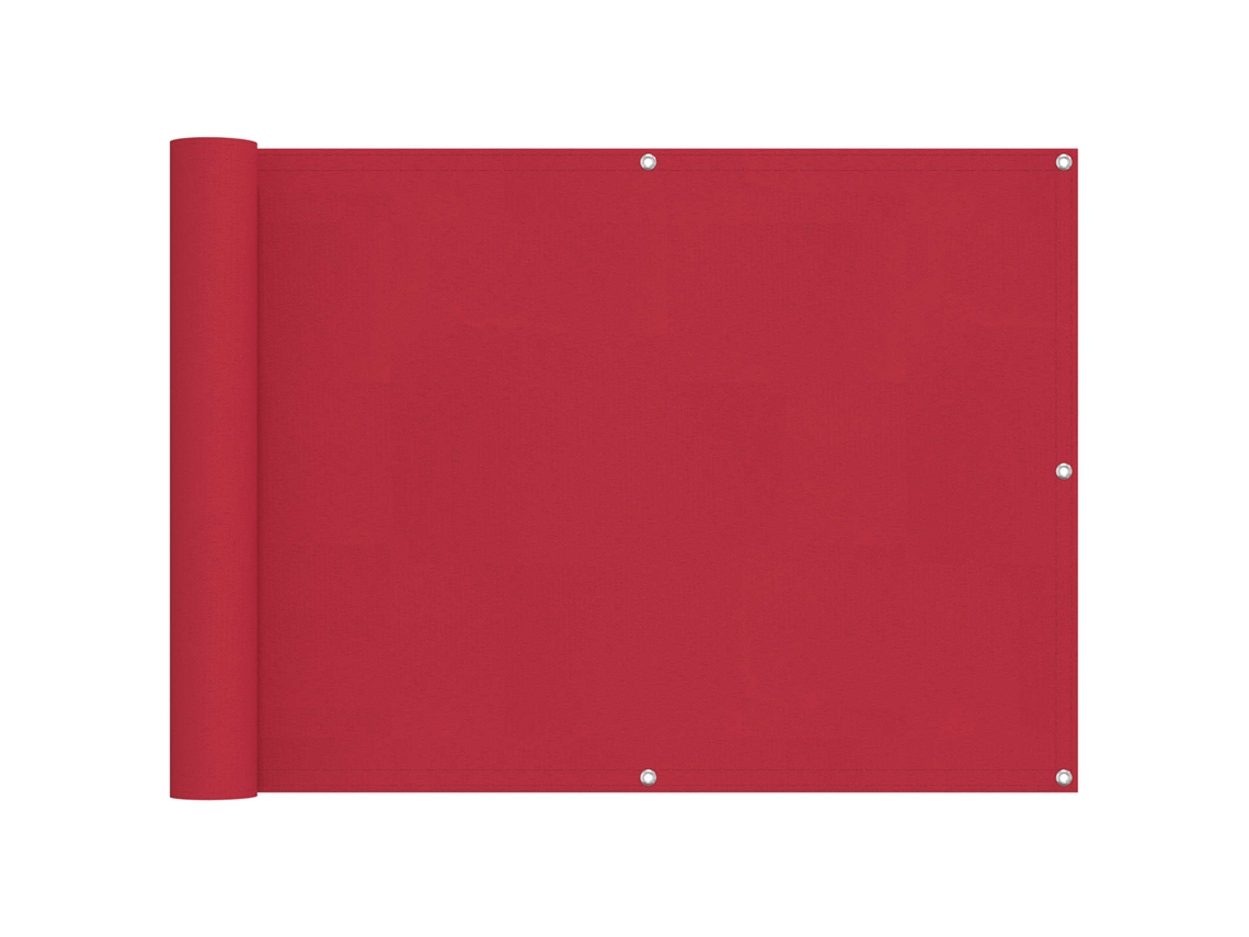 Tela de Varanda Vermelho 75 X 200 Cm VIDAXL