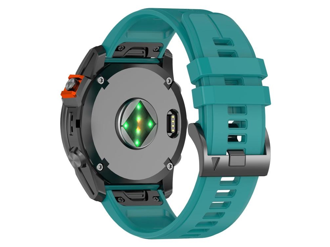 Bracelete para Garmin silicone com liberação rápida e fivela de aço preta azul e verde XIAOMOYU