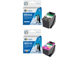 Pack 2 Tinteiros Compatíveis G&G HP 304XL N9K08Ae/N9K06Ae N9K05Ae/N9K07Ae Alta Qualidade