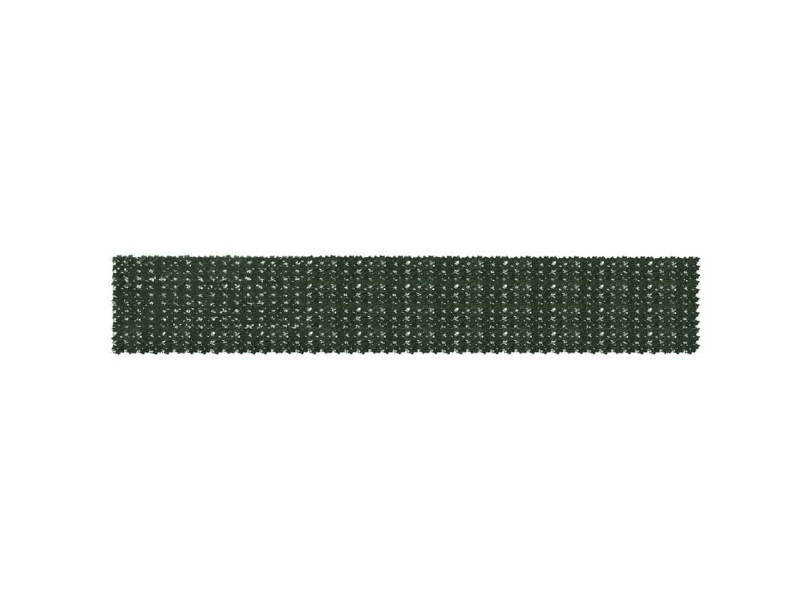 Vidaxl Tela De Varanda Com Folhas Verde-escuro 600 X 100 Cm