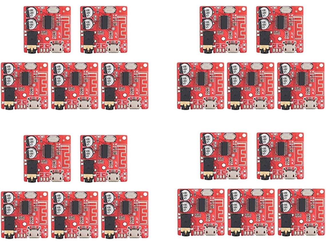 Kit com 20 Módulos Decodificadores/receptores Bluetooth 5.0 Sem Perdas para Montagem Própria. SFUSHOS