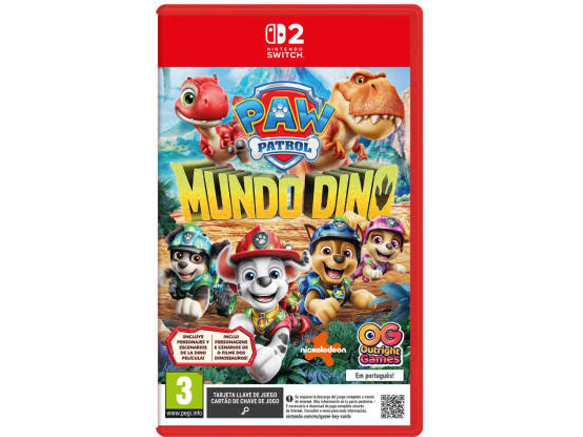 Pré-venda Jogo Nintendo Switch 2 Paw Patrol - Mundo Dino