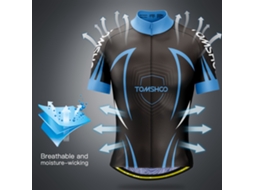 Jersey de Ciclismo Masculino com Calções Padded S/MARCA
