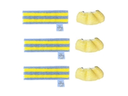 Conjunto De 6 Panos De Microfibra Para Esfregão A Vapor Karcher Sc1 Sc2 Sc3 Sc4 Sc5 - Peças Para Limpador A Vapor - Almofadas Para Bocal De Pis_glo