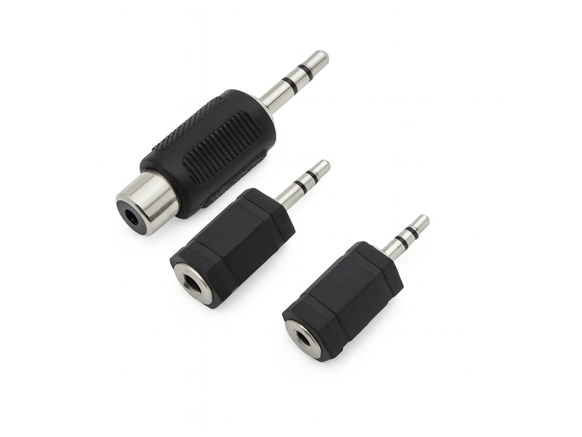 Conjunto 3 Adaptadores De Áudio Xin Yue 8070 Preto