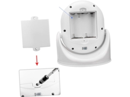 Luminária Led Giratória Com Sensor De Movimento E Sensor Pir De 180°, Iluminação Automática Para Corredores, Sem Necessidade De Bateria.