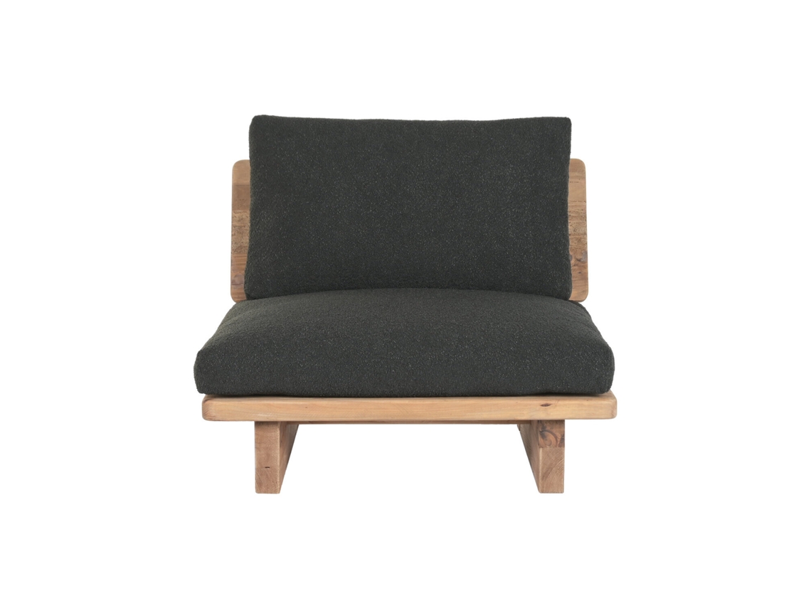 Poltrona de Madeira de Pinho Reciclada, 95x88x75cm