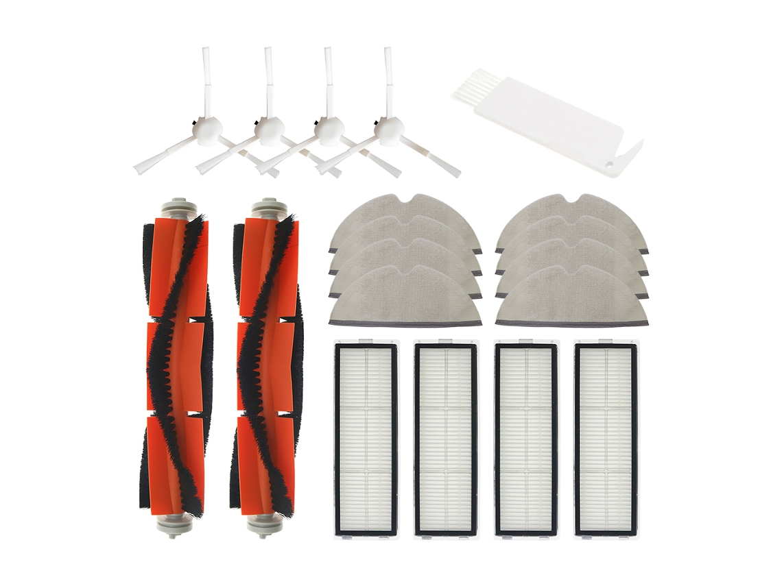 Forvacuum aspirador para xiaomi mijia 1c/stytj01zhm roboticaccessorieshepa filtro escova lateral principal mop pano replacementkits