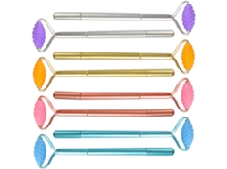 Conjunto De 8 Canetas Esferográficas Com Função Massagem Criativa,
