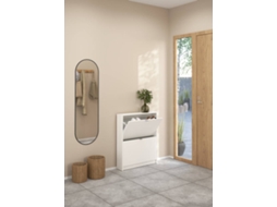 Sapateira TVILUM 2 Portas e 1 Layer Branco (70.3 x 16.55 x 85.2 cm)