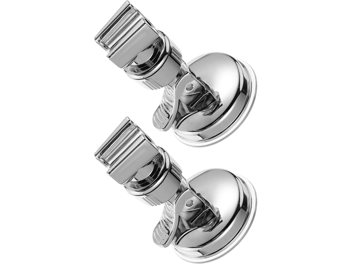 Suporte Para Chuveiro Em Aço Inoxidável 2 Peças Com Ventosa Resistente À Ferrugem, Suporte Portátil Ajustável