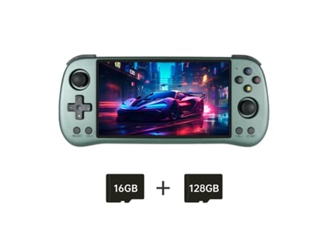 Console De Jogos Portátil Retrô De 5,5 Polegadas Com Tela Ips De 1280×720, Sistema De Código Aberto,verde Claro, 144 Gb Viewleaf