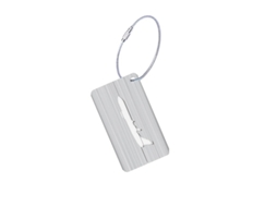 Luggage Tag In Aluminum With Airplane Motif NORTHIX
