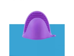 Luva De Silicone Com Isolamento Térmico, Antiderrapante, Espessa E Resistente A Queimaduras, Ideal Para Confeitaria E Culinária . Nostalgia88 (roxa)