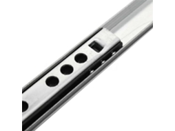 1par De Corrediças Esferas Para Gaveta, Duas Seções, 17mm De Largura, Em Aço, Dobráveis, Para Móveis 246mm, 10 Polegadas