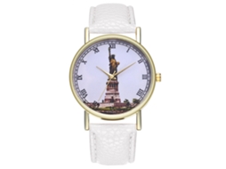 Reloj De Pulsera Zhoulianfa Analógico De Quartzo De Aleación Clásico Blanco Unisex