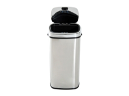 Balde Inteligente 68l Inox, Sensor, Manual, 40,5x29,5x78cm, Prata