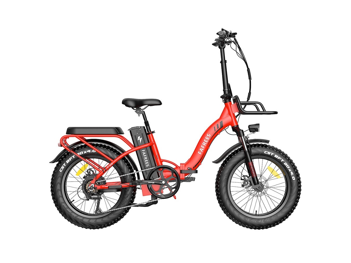 Bicicleta Elétrica FAFREES F20 Max Vermelho