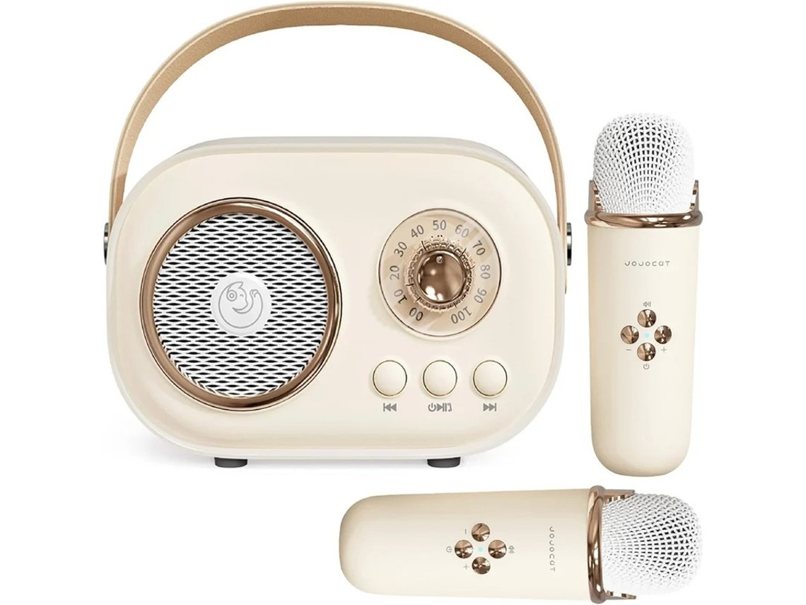 Mini Máquina De Karaokê Para Crianças Alto Falante Bluetooth Portátil Com 2 Microfones Sem Fio Brinquedos Para Presentes De Meninos E Meni Yizhood