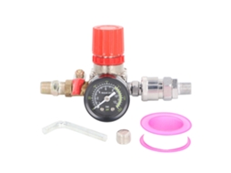 Regulador De Pressão Para Compressor De Ar 0-180 Psi Com Manômetro Válvula 1/4 Polegada