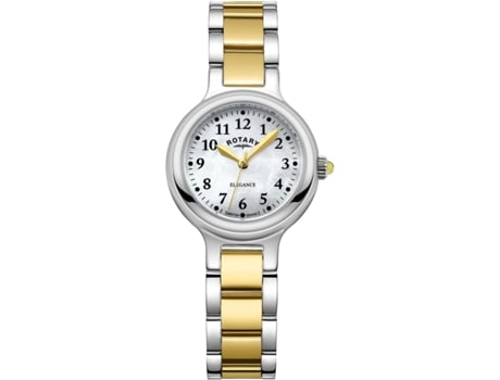 Relógio feminino ouro aço inoxidável Lb05136/41 ROTARY