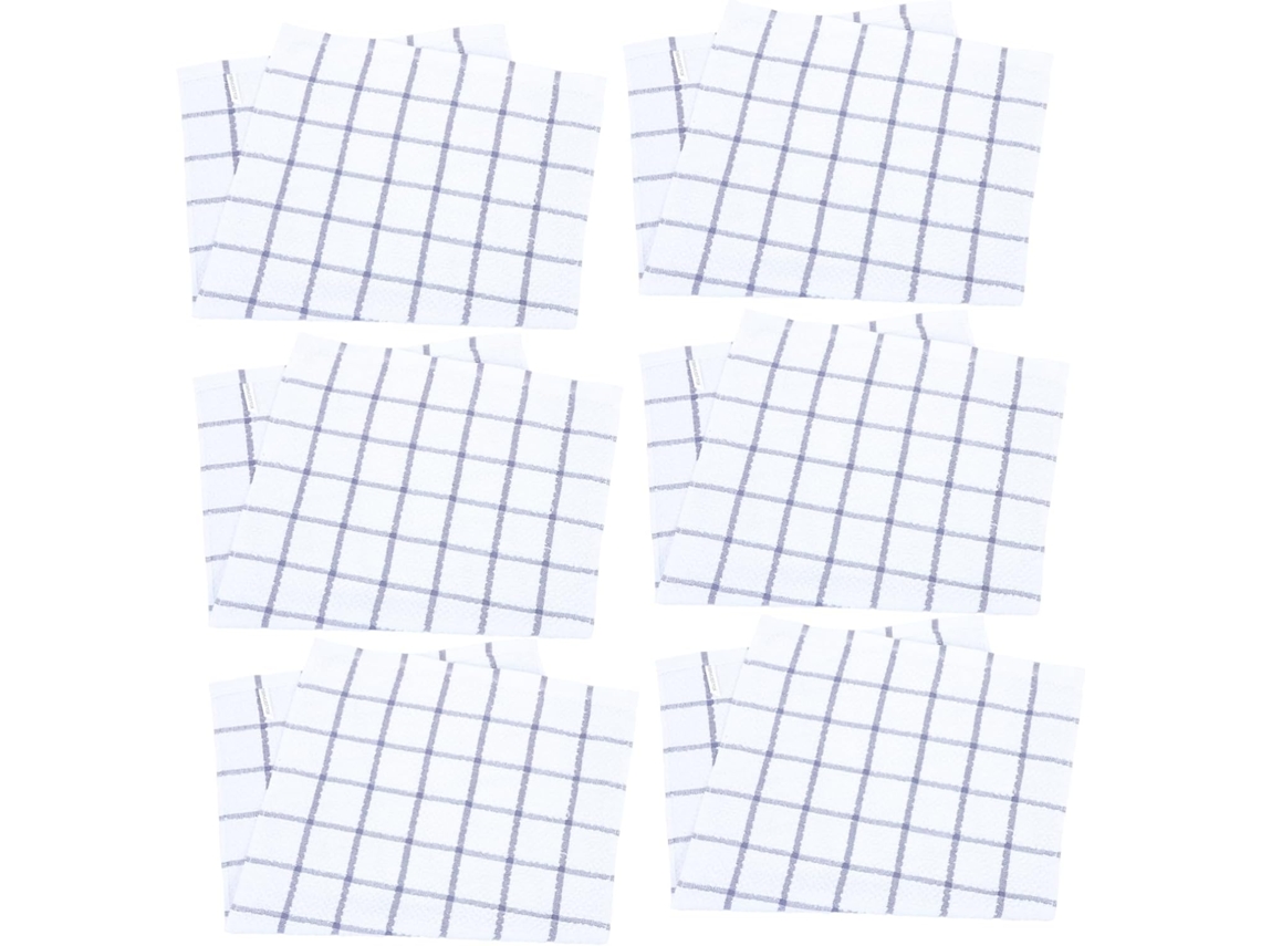 Conjunto De 6 Panos Cozinha Multiuso, Limpeza, Uso Diário, Mão, Reutilizáveis, Pano Prato Algodão Vayotoy