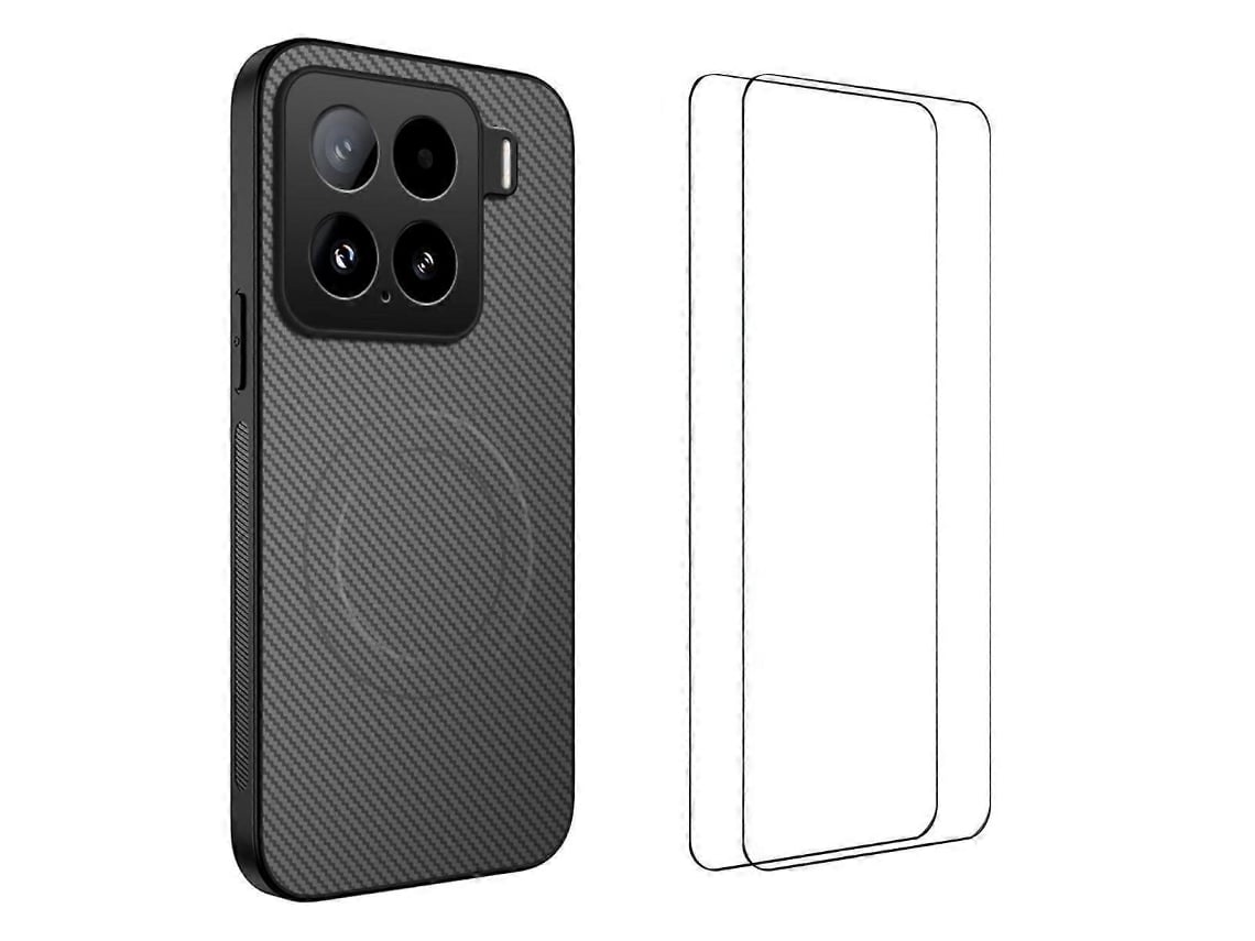 Capa Magnética Em Pc E Tpu Compatível Com Magsafe Com Proteção De Câmara Para Xiaomi 15 Cinzento Elysve