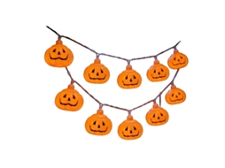 Laxiscreed Série De Luzes De Halloween Com Abóboras, Bruxa, Caveiras E Faces, 6m Com 40 Leds E Controlo Remoto