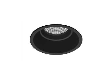 Led Redondo Embutido Cob Ugr/ambiente Fixo Pro Professional Led Ip44 Ø8,2x7,5cm Cor Preta Jiso (10w 3000k 894lm)