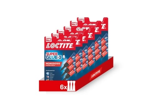 Pack De 6 Unidades De Super Glue 3 Mini Trio Adesivo Cianocrilato Rápido E Potente Henkel