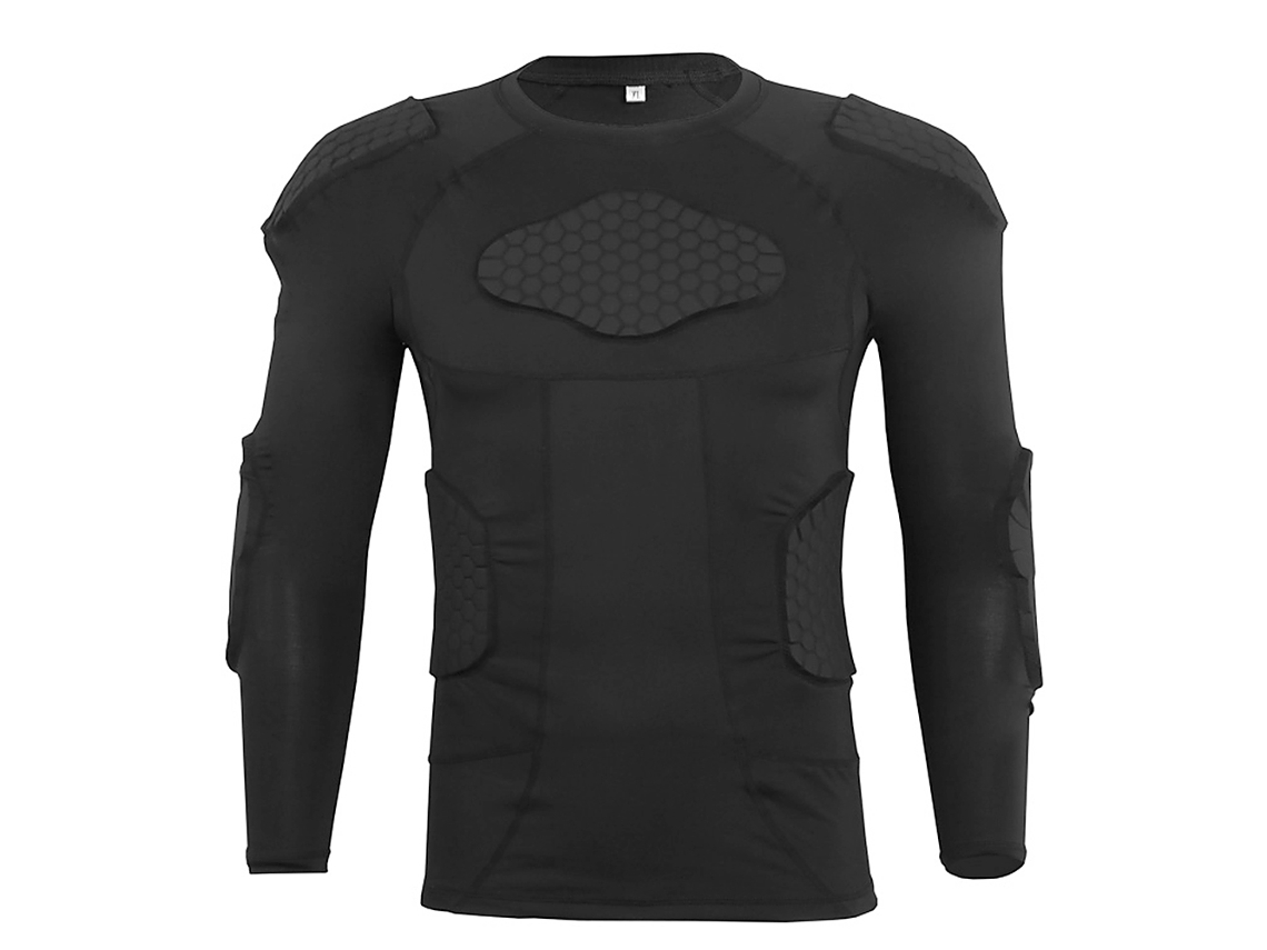 Camisa com espuma de impacto para homem, para futebol, basquete, futebol americano, treinamento | S/MARCA