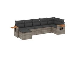 Garden Sofa Set, Garden Sofa Sets Vidaxl Cinzeto Rattan / Vime (n/a)