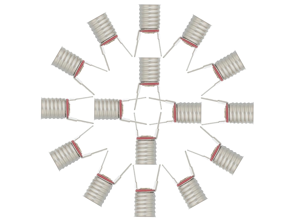Conjunto De 20 Soquetes De Rosca E10 Para Lâmpadas, Tipo Edison, Em Cobre