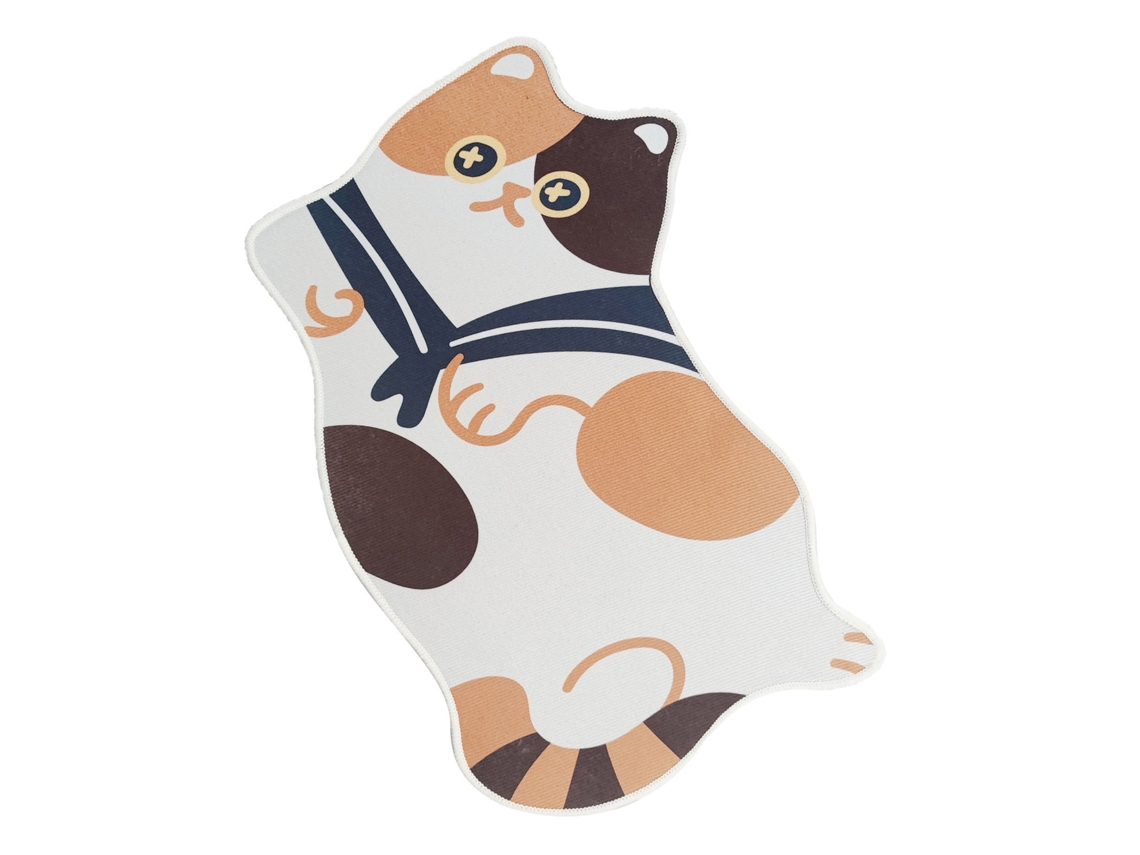 Tapete de Área com Padrão de Gato 50x80cm Poliéster | S/MARCA