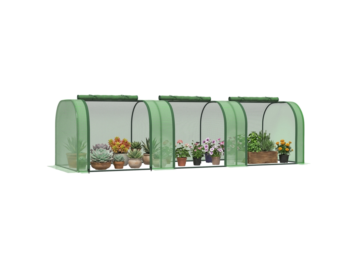 Miniestufa de Jardim em Aço e Pe, Proteção Uv ZACHARY