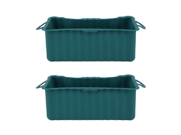 2pcs Panelas De Gotejamento De Graxa De Silicone Para Grade Blackstone Reutilizáveis