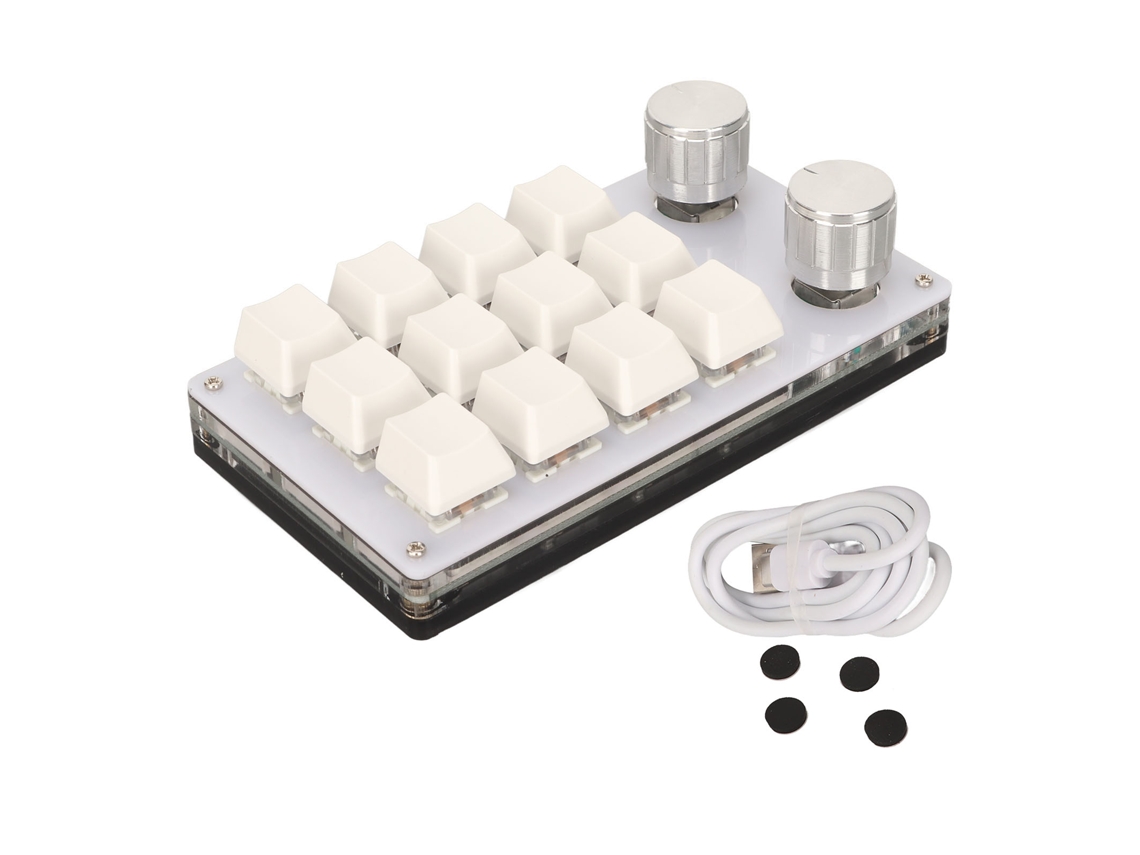 Teclado de 12 Teclas Mini LAXISCREED (programável Diy, com 2 Botões)