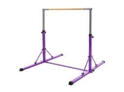 Barra De Ginástica Horizontal Infantil Hauki Roxa Dobrável, Ajustável Altura 95,5-150cm