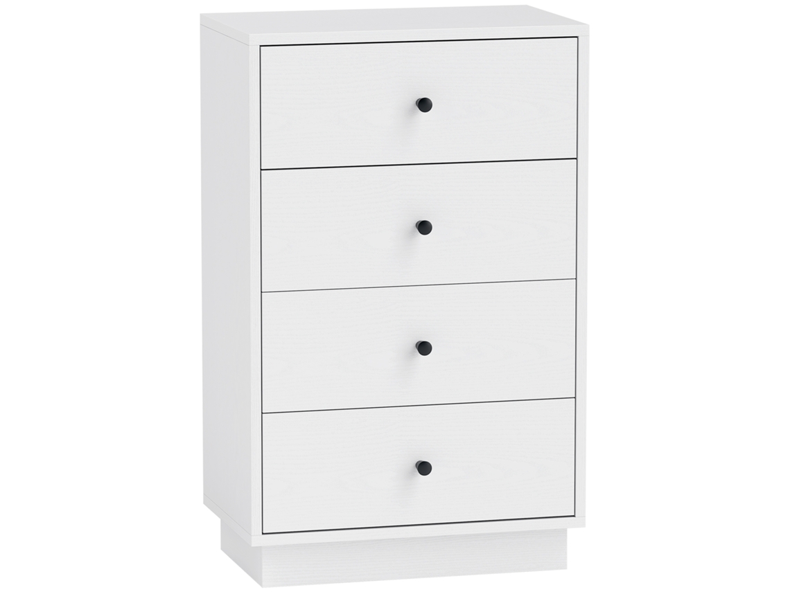 Cómoda com 7 Gavetas e Aparador, 47x29x75cm Branco | S/MARCA
