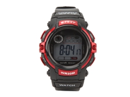 Reloj Deportivo Digital Lcd Electrónico Luminoso Para Hombres Actividades Al Aire Libre Rojo