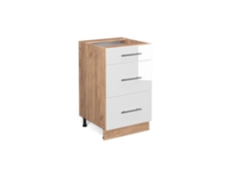 Móvel de cozinha Vicco Fame-Line, branco alto brilho, 50 cm sem bancada
